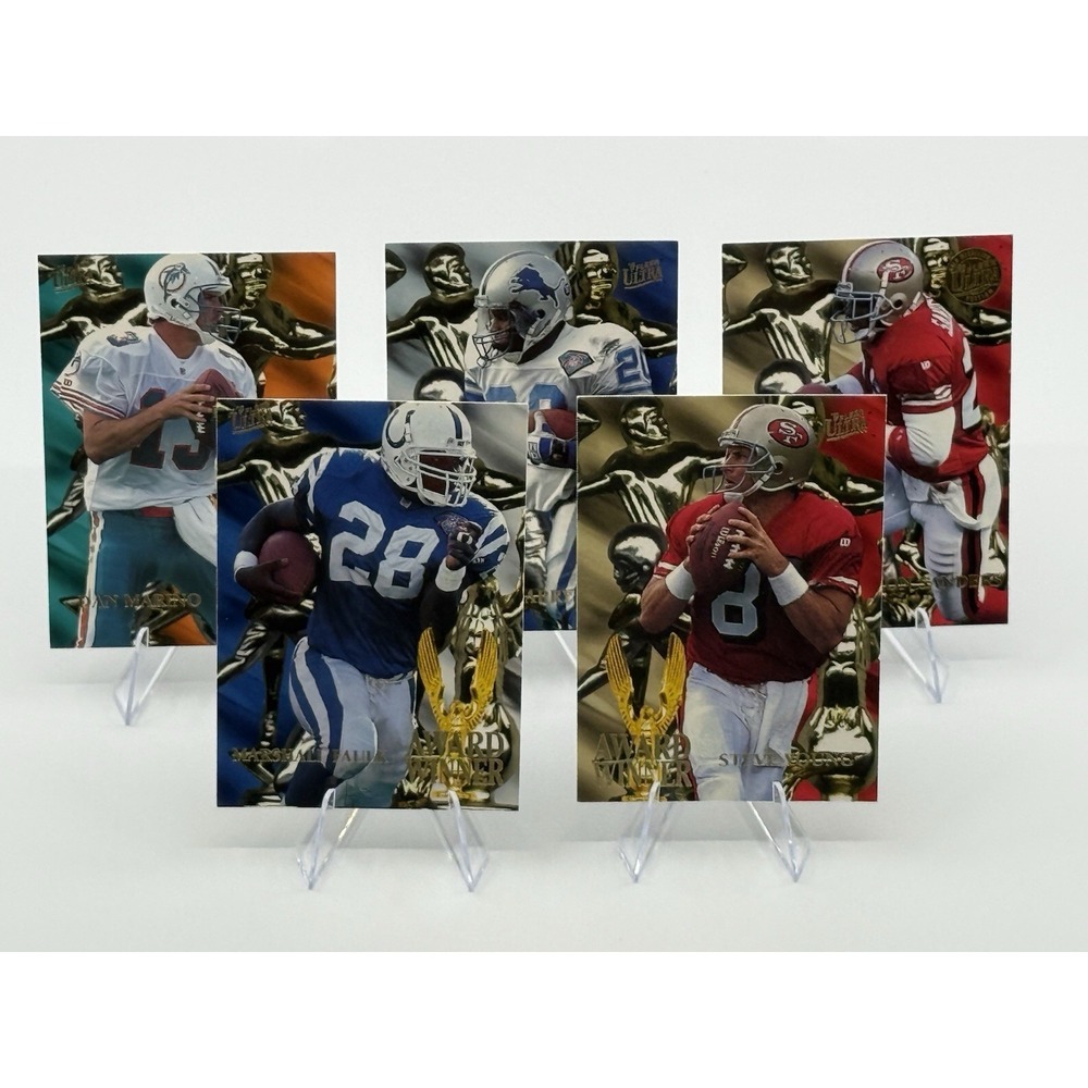1995 Fleer Ultra Football Award Winner Set (cards 2 - 6)
